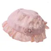 Chapeaux Dentelle Born Baby Hat Cute Cotton Kids Girl Princess Infant Toddler Bonnet Summer Sun