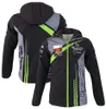 Veste de course de Moto pour hommes, sweat-shirt d'équitation hors route en polaire zippée, sweat à capuche de course de Motocross, maillot de cyclisme