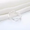 Fedi nuziali Kinitial Fashion DNA Double Helix Cross Infinity Twist Ring Finger Encircle Jewelry For Women Men Love Science