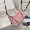 Mode hobo crossbody tas luxe handtassen canvas handtas voor dames schoudertassen tote mini tote halve maan designer portemonnee metalen ketens portemonnee veelzijdige groothandel