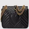 Marmont shoulder bags women luxury chain crossbody bag handbags famous designer purse high quality female message bag #75173i