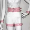 Sexy lingerie body banden dames riem harnas gotische lederen kousenbanden harajuku bh cage bondage verstelbare set