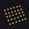 Beads Pure 24K 3D Yellow Gold Bead Beatuiful Mini Rope Ring DIY Accessories