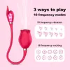Beauty Items Rose Klitoris-Sauger-Vibrator für Frauen, G-Punkt-Vibratoren, weibliches Massagegerät, Nippel-Klitoris-Stimulation, sexy Spielzeug für Erwachsene, 18