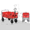 Outdoor Garden supplies Red Multipurpose Micro Collapsible Beach Trolley Cart Kraflo Camping Folding Wagon