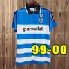 Parma Retro Soccer Cooccer Jerseys Home Fuser Baggio Crespo Ortega Cannavaro Football Shirt Buffon Thuram Futbol Camisa 01 02 03 93 95 98 99 00 2001 2002 1998 1995 1995 1997 1997