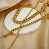 Anklets 3mm 6mm 8mm Punk Miami Cuban Chain for Women Gold Plated rostfritt stål Stapling Anklet Fotsmycken