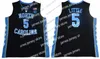 كرة السلة في الكلية ترتدي 2020 North Carolina Tar Heels Blue Blay Black White 2 Coby 13 Cameron Johnson 32 Luke Maye 5 Nassir Little UNC Jerseys 4XL