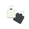 Tiktok Sublimation Blanks Keychain Pu Leather Keychain for Christmas Heat Transfer Keyring DIY Craft Supplies RRA932