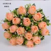 18 Köpfe künstliche Rosenblumen Bouquet Hochzeit Mittelstücke Home Office Jubiläum Blumen Dekoration Braut Blume Blume