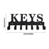 Holds Decorative Key Holder - Organizador elegante de suportes de parede de metal com 7 para garagem para cozinha do corredor