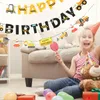 Partydekoration 2PCS Kinder Geburtstag Banner für Zeichen po requisiten Bauvorräte