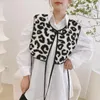 Bow Ties Korean Style Warm Fake Collars For Women Vintage Printed Shoulder Wrap False Collar Female Small Vest Shirt Detachable