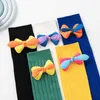 Party Supplies Winter New Girls Socks Han China-Chic Fan Baobao Stockings Solid Bowknot Heeless Princess Cotton Socks RRD154