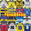 Maglie da calcio retrò Parma Fuser Baggio Crespo Ortega Cannavaro Shirt da calcio Buffon Thuram Futbol Camisa 01 02 03 93 95 97 98 99 00 2001 2002 1998 1995 1995 1997