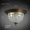 Plafondverlichting vintage bronzen licht kristal spoelbevestiging lampen e14 luxe lamp in keuken gang slaapkamer gang van de slaapkamer