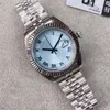 ST9 STOLA DATYJUST ZEGARZENIE 41MM 2813 AUTOMATYCZNY MOCKAINCAL STAL BABE BLUE TEL FLED BEZEL SAPHIRE V3 Bransoletka męska