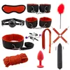 Prodotti sessuali SM per adulti Donne giocattoli bdsm kit bondage ingranaggio collare whip butt plug giochi erotici manette per s