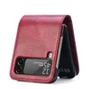 Fashion Designer Wallets Telefono Case di pelle per Samsung Galaxy Z Flip1 2 3 4 5G Card PC PU in rilievo e Pocket Pocke