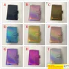 A6 GILTTER Notepad Binder Pu skórzany Rainbow Notebook Cover 6 Hole Okrągła pierścień ochronna Wodoodporna powłoka dziennik zewnętrzna obudowa