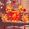 Cordes LED suspendues pour le festival du printemps chinois, alimentées par batterie, pour fenêtre, porte, mur, maison, rouge porte-bonheur, décoration tendance, 2023