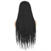 Hot Lace Wigs Ombre Color 30 Inch Braided Synthetic Front for Black Women Cornrow Braids with Baby Hair Box Braid 221216