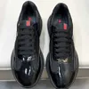 22s Luxe Americas Cup Hommes Chaussures Casual Maille et Cuir Verni Baskets Basses Baskets Marche Semelle En Caoutchouc Tissu Extérieur avec Boîte 38-46EU Baskets d'été