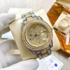 TM Watch New s fashion quartz battery complete calendar wacthes 36m diamond mens watches Wristwatches2726