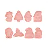 Backformen 8 Stücke Weihnachten Keksform Santa Schneemann Baum Elch Keks Stempel Druck Fondant Stamper Werkzeuge Kuchenschneider Form