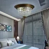 Plafondverlichting vintage bronzen licht kristal spoelbevestiging lampen e14 luxe lamp in keuken gang slaapkamer gang van de slaapkamer