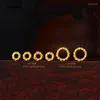 Beads Pure 24K 3D Yellow Gold Bead Beatuiful Mini Rope Ring DIY Accessories