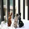 Rabbit Lion Cubs Keychain Fashion Bag Parts Accessories Designer Handv￤ska axelkedja Pendant Creative Animal Dog Ryggs￤ck KeyCh244D