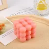 Cube de bougies à bulles en cire de soja, jolies bougies parfumées, aromathérapie, petit cadeau d'anniversaire relaxant, décoration de maison SN5065