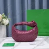 Top quality armpit shoulder bag Fashion woven leather handbag Luxury designer Moon shaped medium bag Women' Cosmetic Bags cross purses