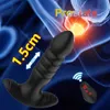 Articoli di bellezza APP Bluetooth Vibratore anale Telescopico Massaggiatore prostatico Stimolatore Big Butt Plug Analplug Dildo Per donne Giocattoli sexy per uomini Gay