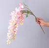 artificial wisteria silk flower 5 forks 110cm long nine colors for choose hanging vine 0213