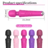 Beauty Items 20 Mode Powerful Dildo Vibrator Big AV Magic Wand sexy Toys for Woman Vaginal Clitoris Stimulator Body Massager Adult Product