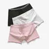 Underbyxor L-3XL Boxer Shorts Bomullsbyxor andningsbara män underkläder Solid Seamless Boxershorts Antibakteriella manliga intimat