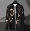 Zipper Brief Druck Strickjacke Männer Sweter Koreanische Pullover Mantel Designer Mode Strickjacke Jacke