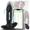 Articoli di bellezza APP Bluetooth Vibratore anale Telescopico Massaggiatore prostatico Stimolatore Big Butt Plug Analplug Dildo Per donne Giocattoli sexy per uomini Gay