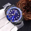 Factory Watch 41mm Automatisk mekanisk keramisk person 904L Rostfritt stål Sapphire Watch Black Series armbandsur