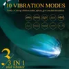 Articles de beauté 3-en-1 Clitoris Sucking Vibromasseur G Spot Stimulateur Anal Puissant Adulte Jouets Sexy Pour Femmes Portable Produit de Masturbation Féminine