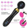 Itens de beleza G Speed ​​Dildo poderoso para adultos Av Magic Wand Spot Massager Sexy Toy Women Couples Clitoris estimulador Produtos adultos 18