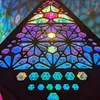 Bordslampor bohemisk golvlampa rum dekoration nattlätt färgglad mosaik atmosfär projektor juldekorfall