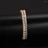 Link Bracelets Fashion Hip Hop Jewelry Iced Out Bracelet Zircon Charm High Quality Male Hiphop Gifts For Man And Women