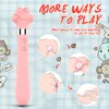 Artículos de belleza Mini gato Claw Vibrator Hembra Out e Inserta Vagina Clitoris Estimulación G-Spot Masturbator impermeable juguetes para adultos sexy