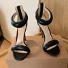 여자 팝 샌들 하이힐 드레스 펌프 웨딩 파티 신발 gianvito-rossi bijoux heel 정품 가죽 샌들 오리지널 상자 35-43