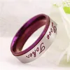 Anillos de boda Titan Stahl Paar Ring Lila Klassische Trendy Unisex Schmuck Liebhaber Geschenk