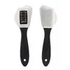 Brosse de nettoyage de chaussures à 3 côtés en plastique en forme de S, nettoyeur de chaussures pour bottes de neige en daim, outils de nettoyage ménager RRA889