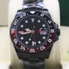 Orologio di buona qualità alla moda a 8 colori 40mm GMT 116710 116713 116718 116619 Cassa in PVD nero Asia 2813 Movimento meccanico automatico Men296I